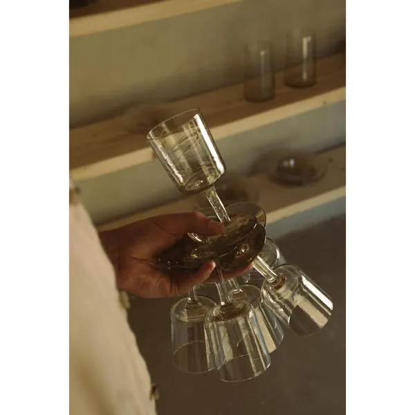 Isle Stielgläser, 2er-Set, 100 Ml, Hell Geräuchert