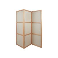 Frame Drie Panelen Kamerverdeler Natuurlijk Eiken/Linnen