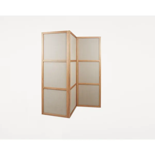 Frame Drie Panelen Kamerverdeler Natuurlijk Eiken/Linnen