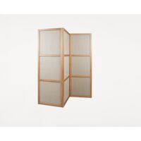 Frame Drie Panelen Kamerverdeler Natuurlijk Eiken/Linnen