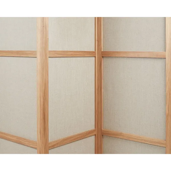Frame Drie Panelen Kamerverdeler Natuurlijk Eiken/Linnen