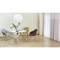 Table à manger CPH20 Ø120 Bordeaux/ Bordeaux