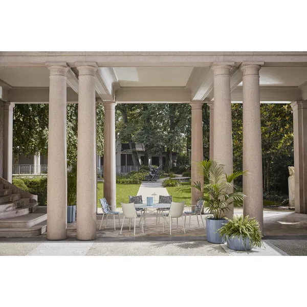 HHH Dining Chair White/Lapis