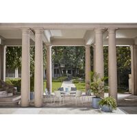 HHH Dining Chair White/Lapis