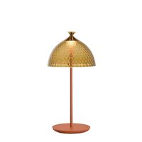 PUMO Table Lamp Amber/ Brick Red