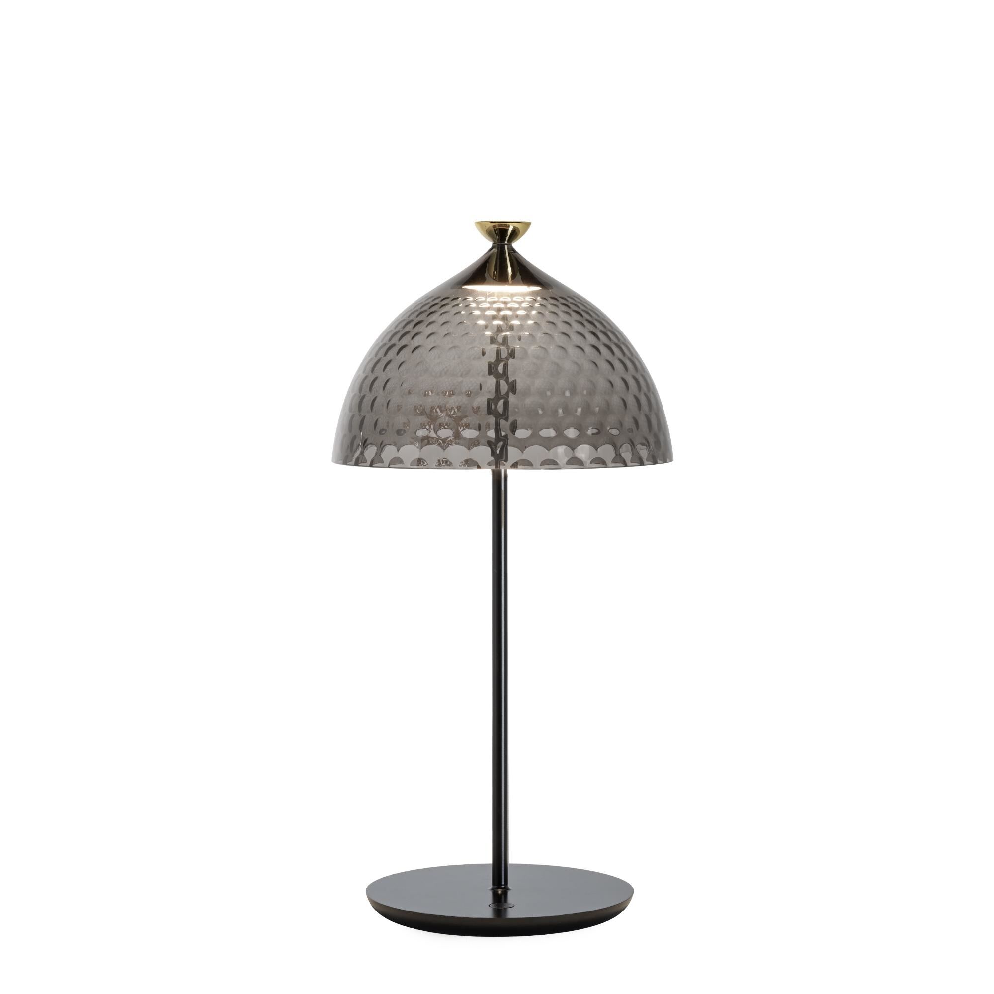 PUMO Bordslampa R&ouml;kf&auml;rgad/ Svart