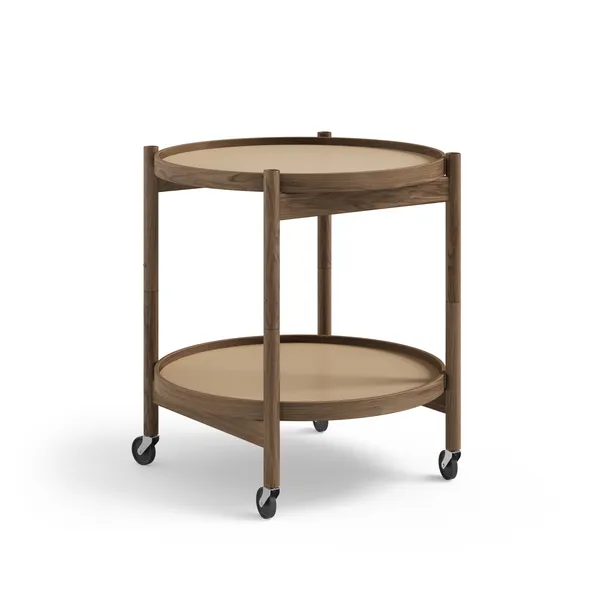 Bølling Tabletttisch Ø50 Räuchereiche mit Platten in Beige/ Braun