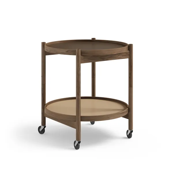 Bølling Tabletttisch Ø60 Räuchereiche mit Platten in Beige/ Braun