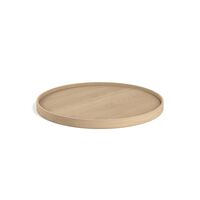 Bølling Tablett Ø50 Eiche mit Furnierplatten