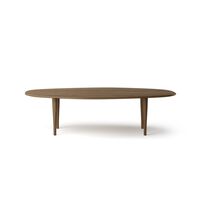 Jari Sofabord Ellipse 130x58 cm Røget Egetræ