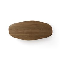 Jari Sofabord Ellipse 130x58 cm Røget Egetræ
