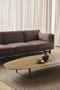Jari Sofabord Ellipse 180x80 cm Røget Egetræ
