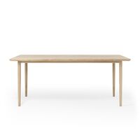 Arv Eettafel 90 x 180 cm Eiken Wit Geolied