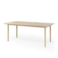 Arv Eettafel 90 x 180 cm Eiken Wit Geolied