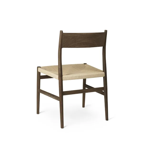 Heritage Dining Chair With Solid Back Smoked Oak