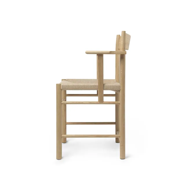 F-Dining Chair With Armrest Oak