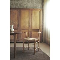 F-Dining Chair With Armrest Oak
