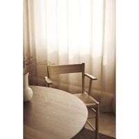 F-Dining Chair With Armrest Oak