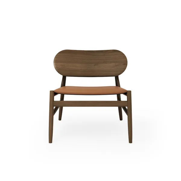 Ferdinand Armchair Smoked Oak/Brandy Leather