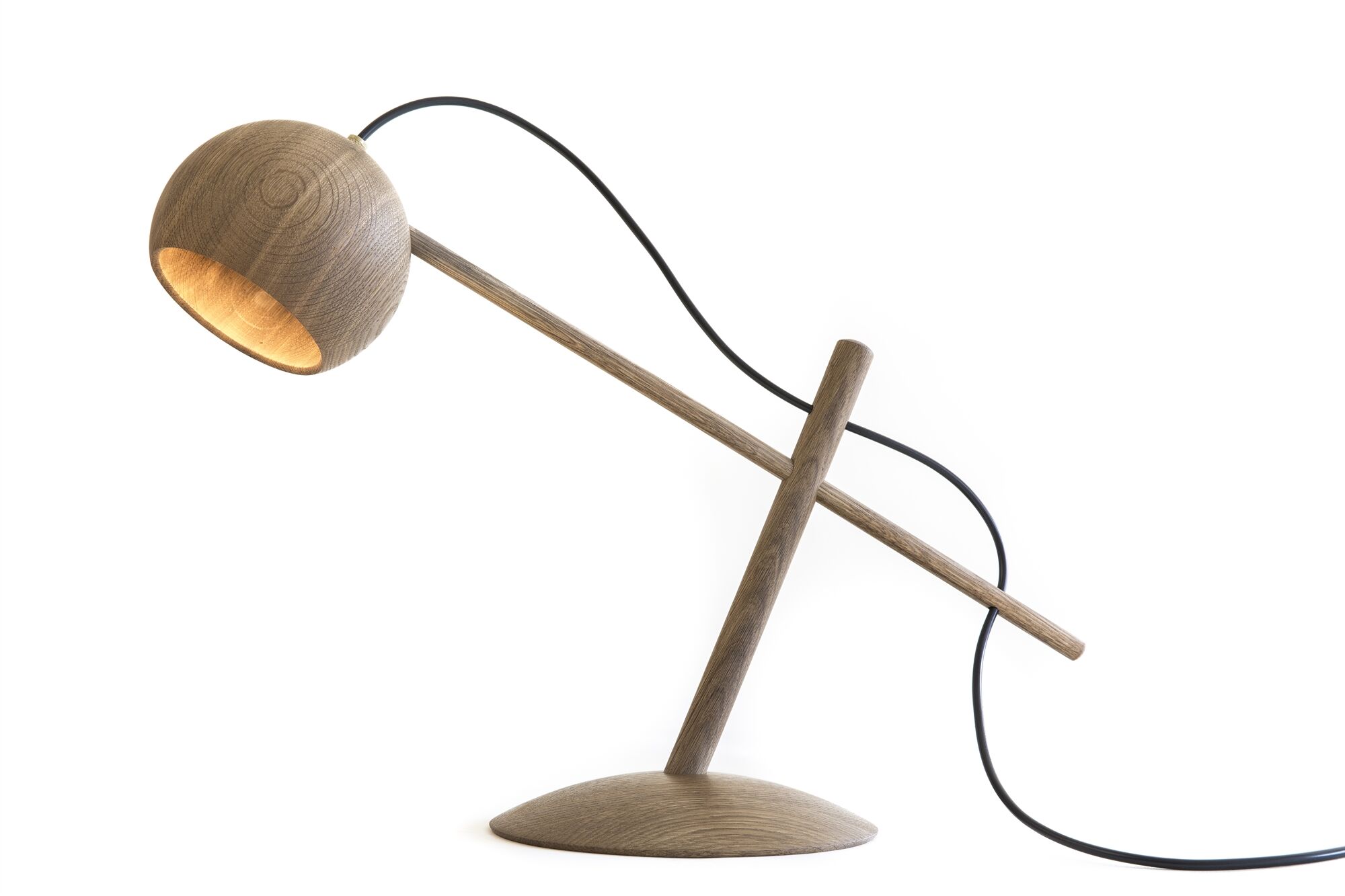 Lune Bordslampa R&ouml;kt Ek