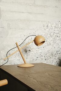 Lune Table Lamp Smoked Oak