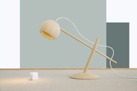 Lune Table Lamp Smoked Oak