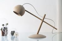 Lune Table Lamp Smoked Oak
