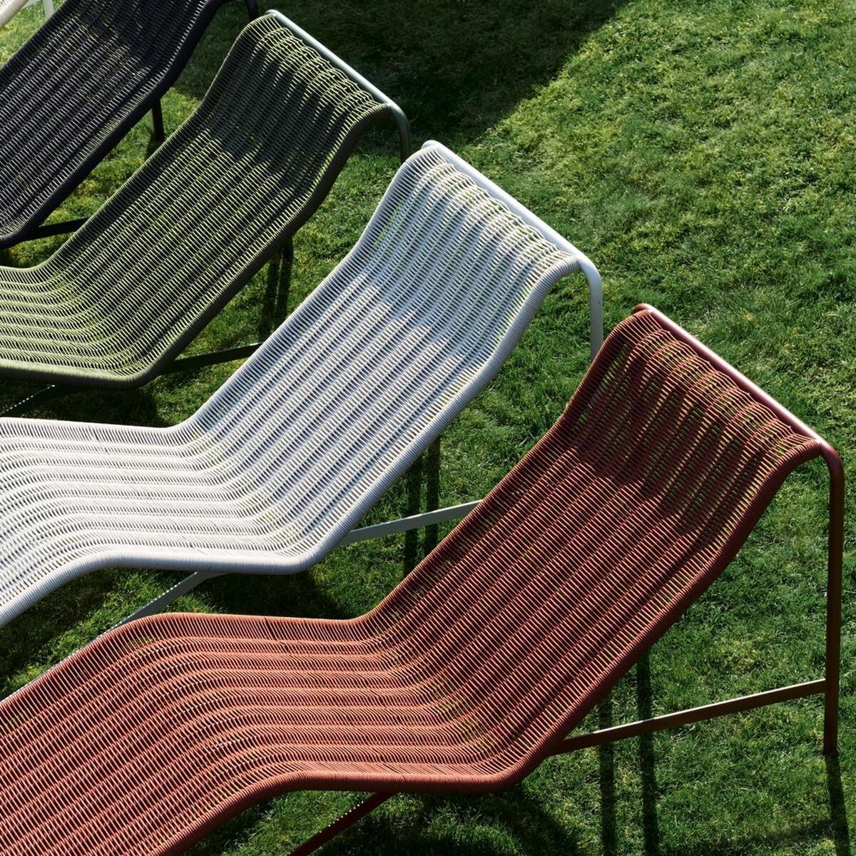 Palissade Cord Chaise Logue Antracit