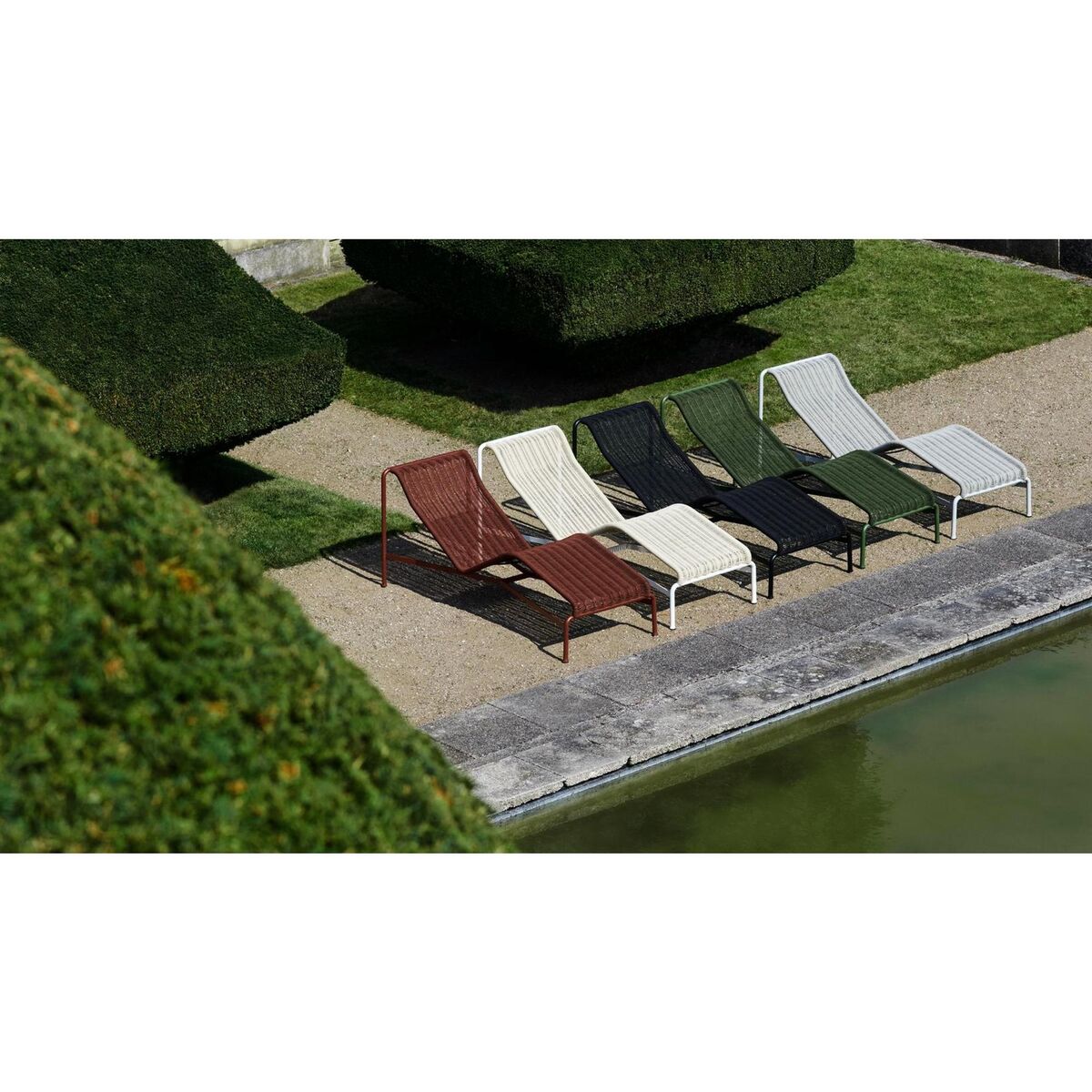 Palissade Cord Chaise Logue Antracit