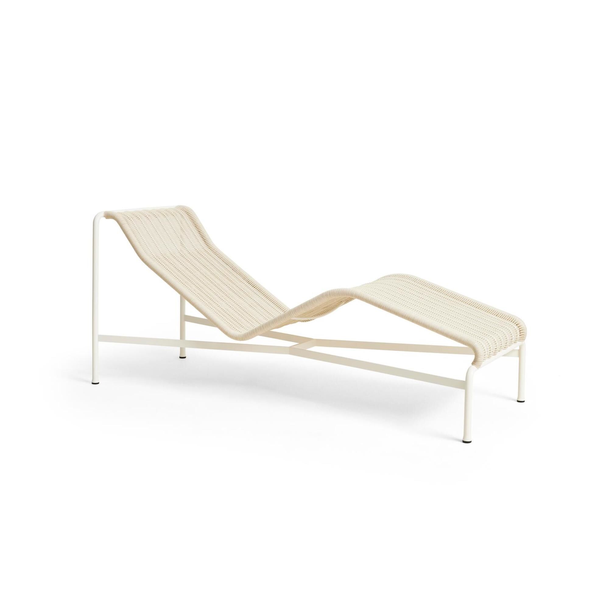 Palissade Cord Chaise Logue Crème Blanc