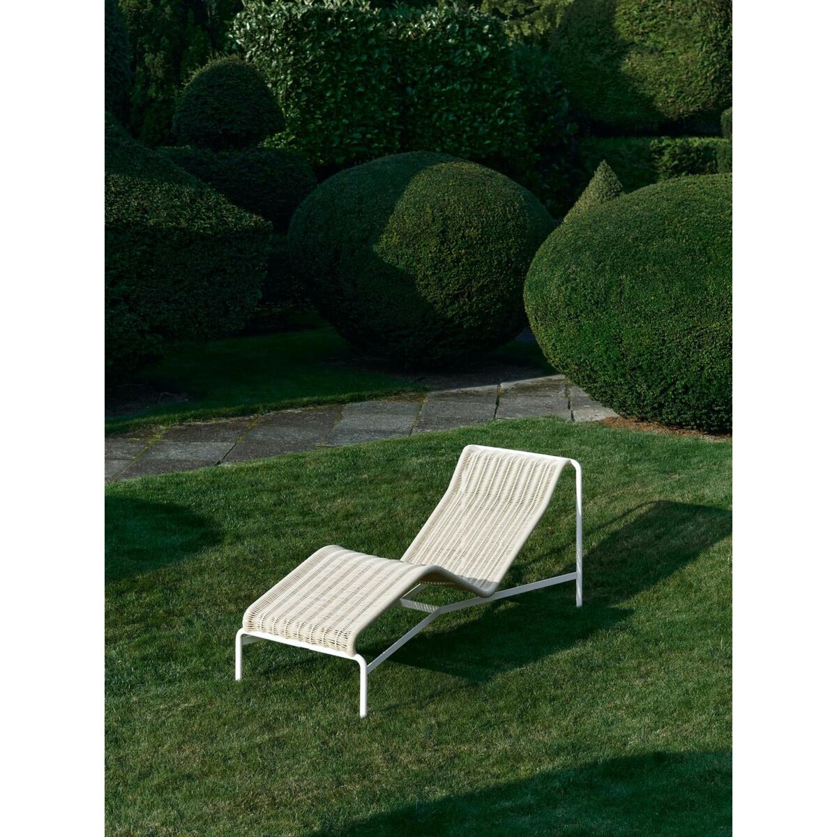 Palissade Cord Chaise Weiß Creme