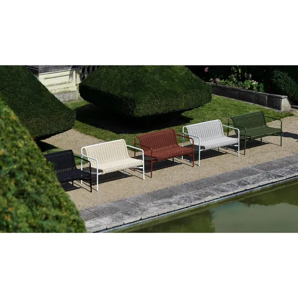 Palissade Cord Dining Bench With Armrests Olive