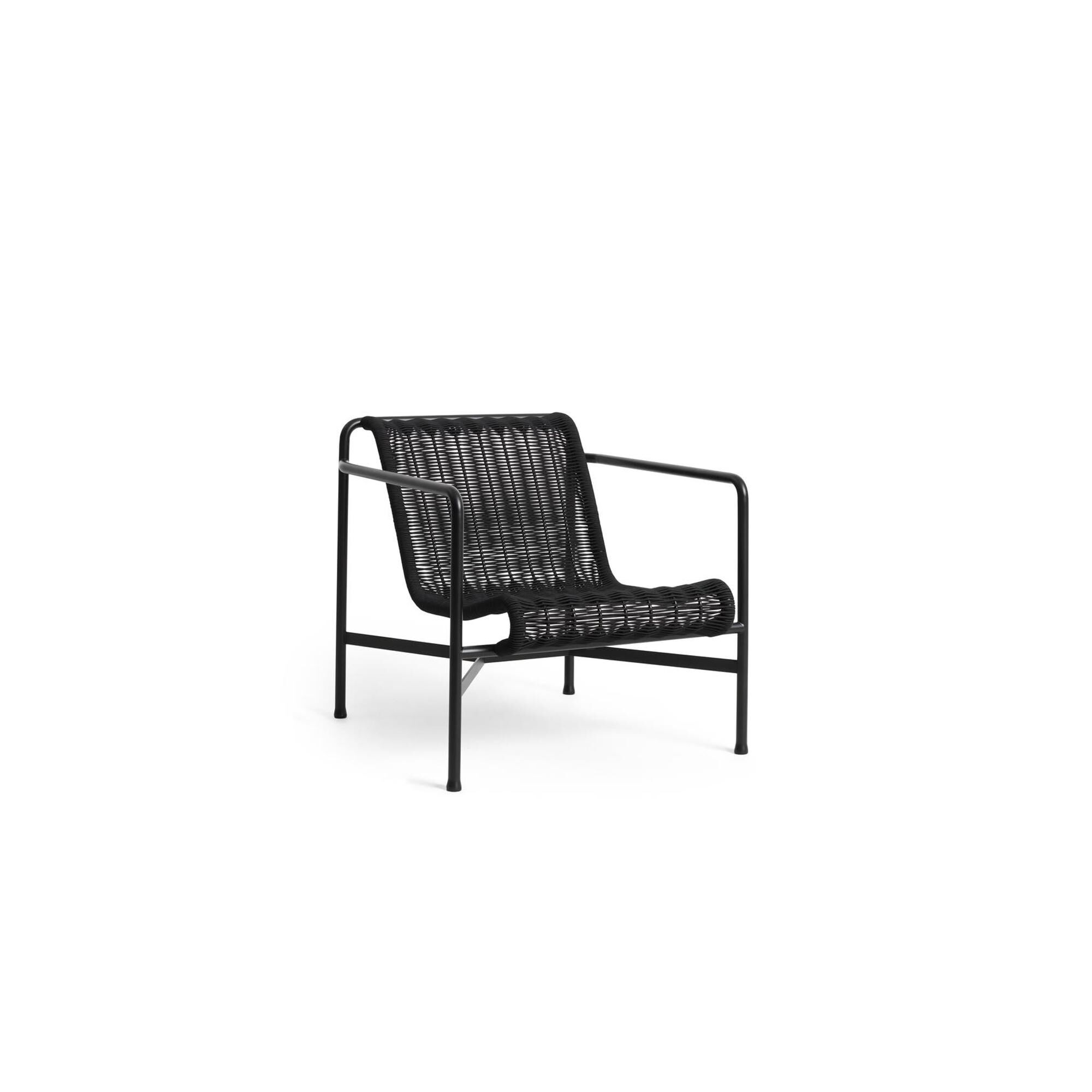 Palissade Cord Sessel Niedrig Anthrazit