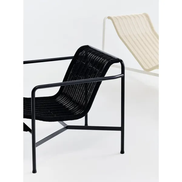 Palissade Cord Armchair Low Anthracite
