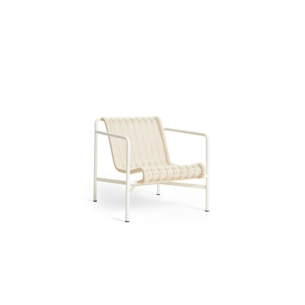 Palissade Cord Armchair Low Cream White