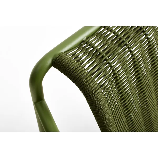 Palissade Cord Armchair Low Olive