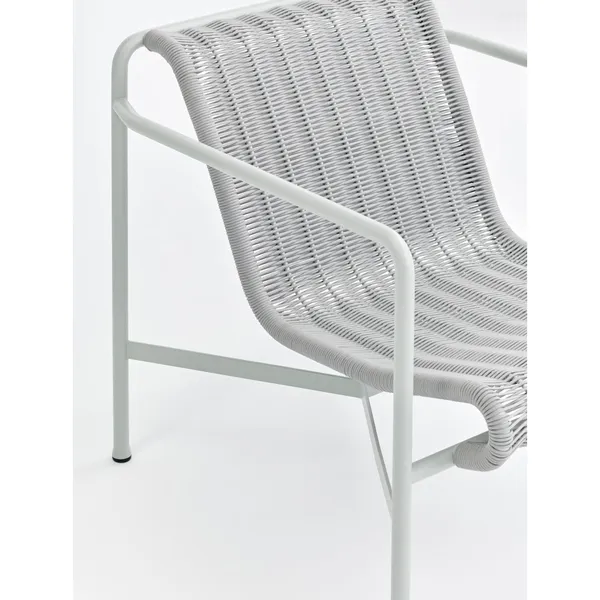 Palissade Cord Armchair Low Cloud Grey