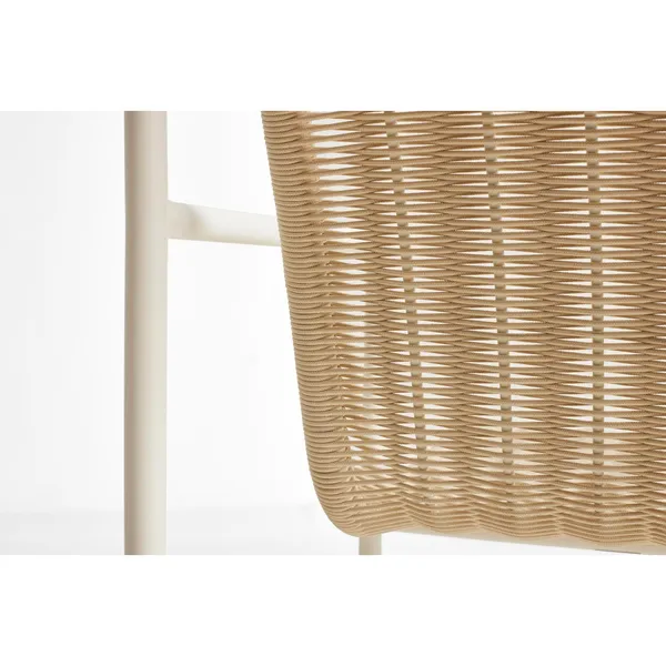 Palissade Cord Lounge Sofa Cream White