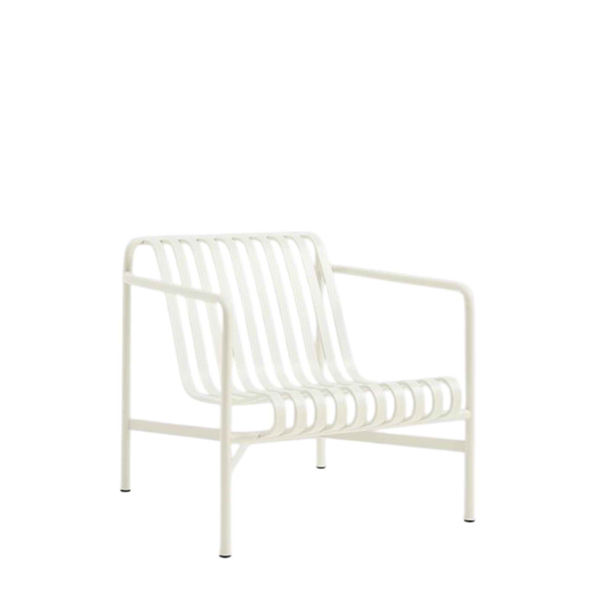 Fauteuil Bas Palissade Blanc Crème