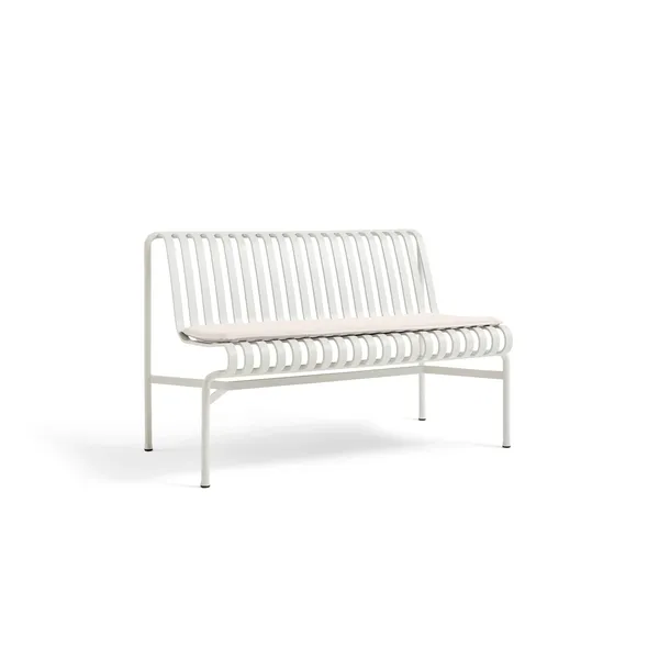 Coussin Palissade pour Banc de Salle à Manger Blanc Crème