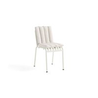 Cojín de Silla Palissade Soft Quilted Color Crema y Blanco