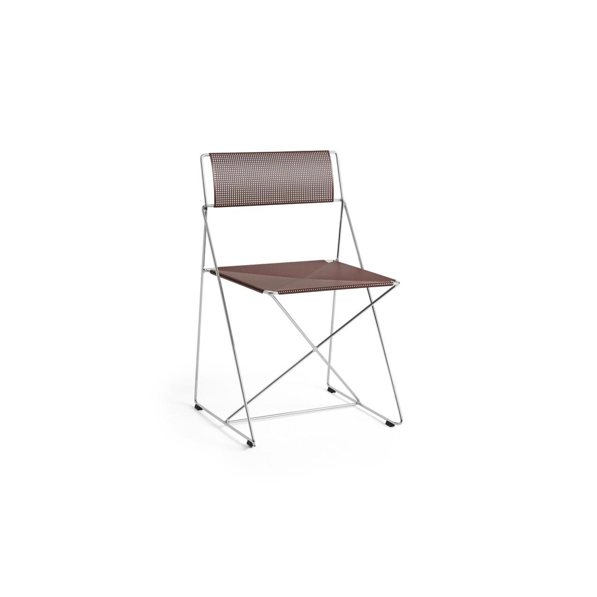 Chaise X-Line Chrome/ Rouge Fer