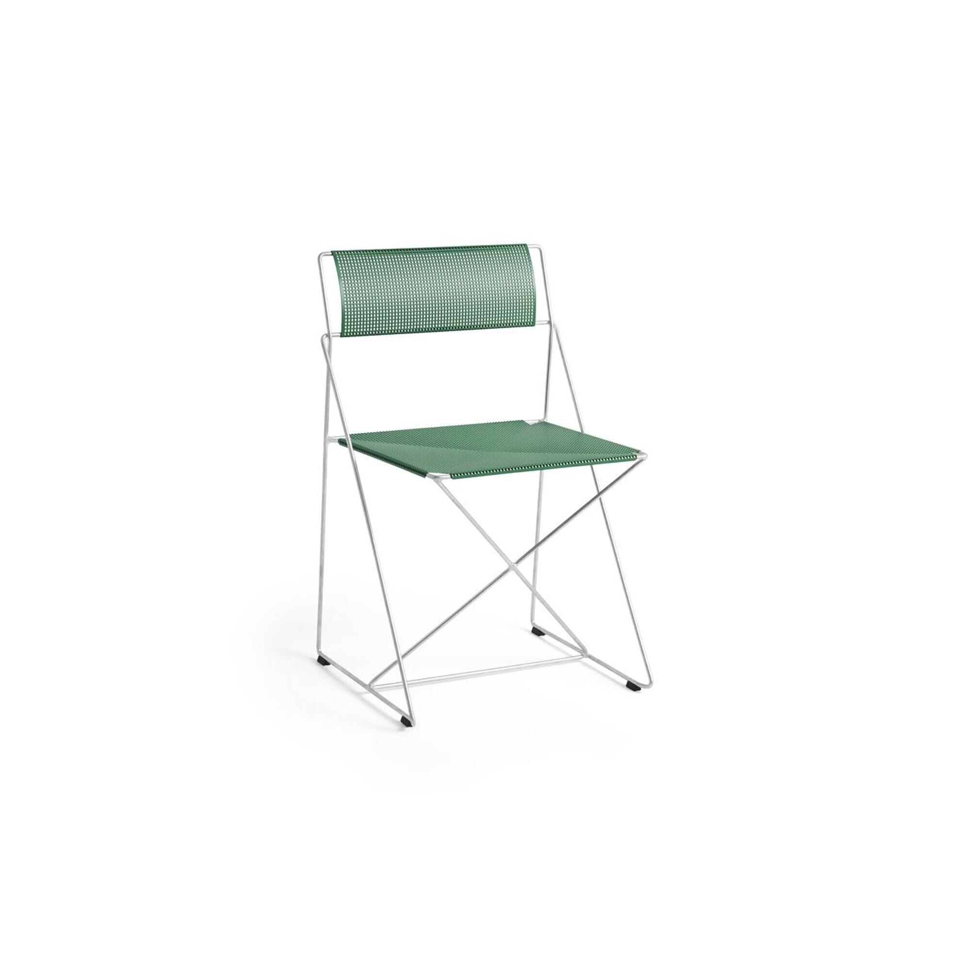 Chaise X-Line en Acier Galvanisé à Chaud/vert Poireau