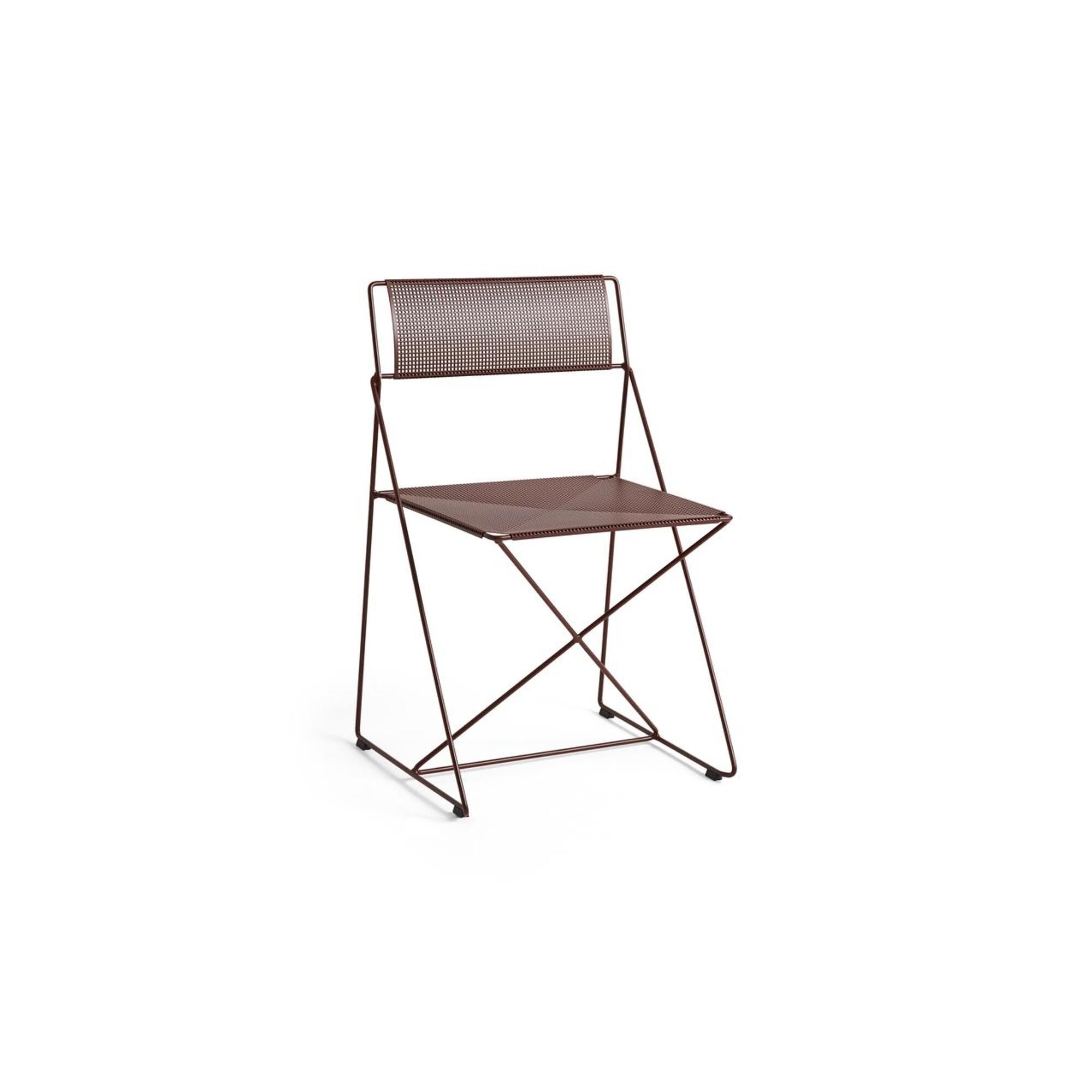 X-Line Chair Powder Coated Steel/Iron Red