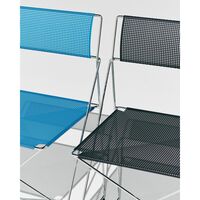 X-Line Stol Pulverlackerad Stål/Blå Pulver