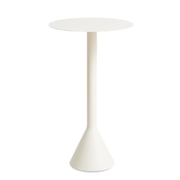 Mesa Cónica Palissade Ø65xH105 Blanco Crema