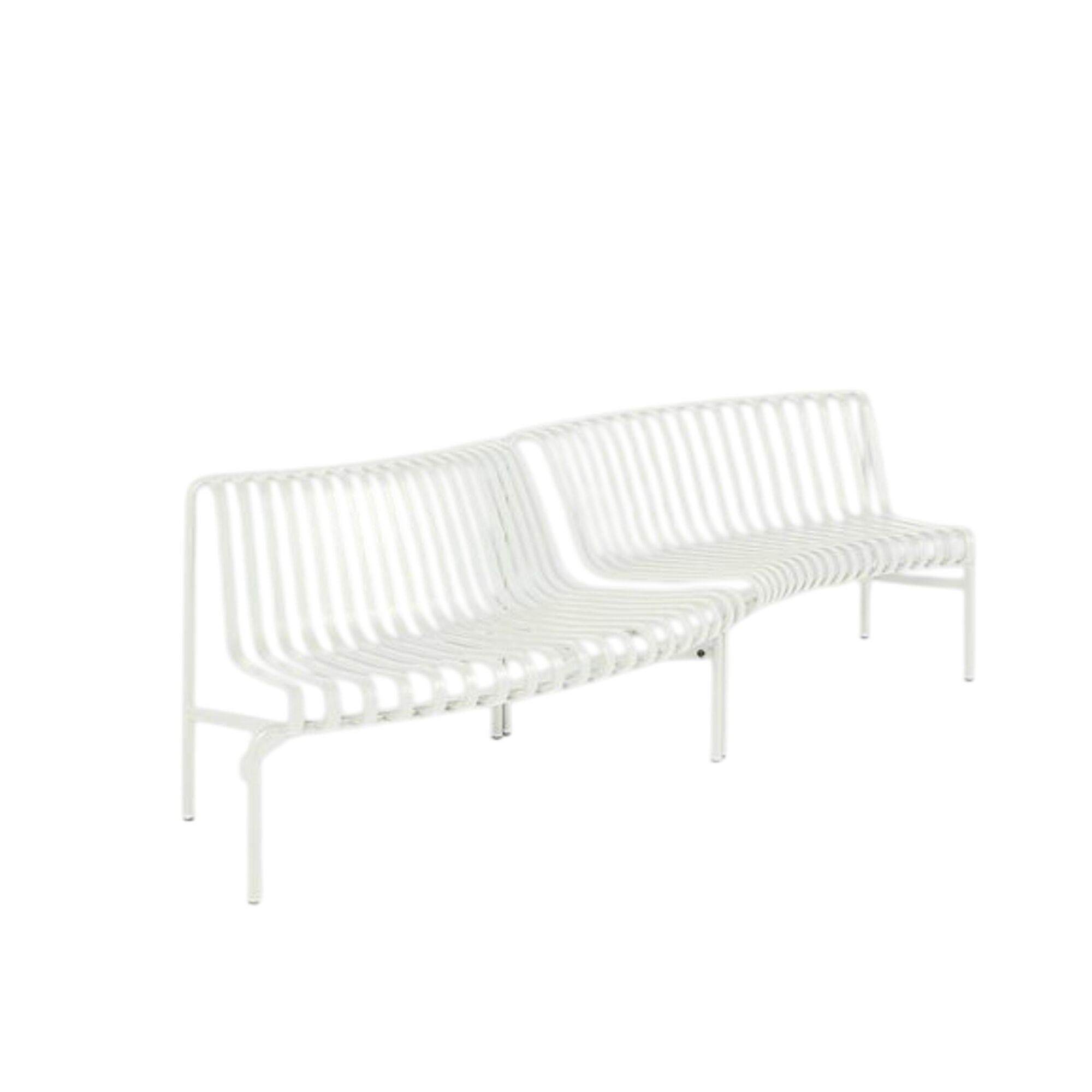Palissade Park Dining Bank In/Out Beginner 2er Weiß Creme