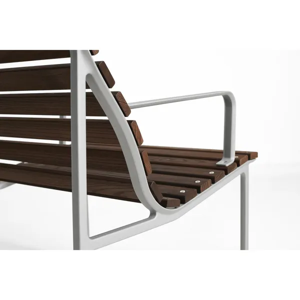 Traverse Lounge Garden Chair With Armrest Ash