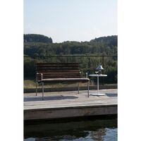 Banc de Salon Traverse avec Accoudoirs en Frêne