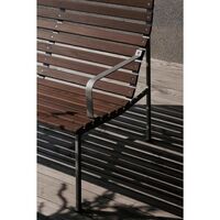 Banc de Salon Traverse avec Accoudoirs en Frêne